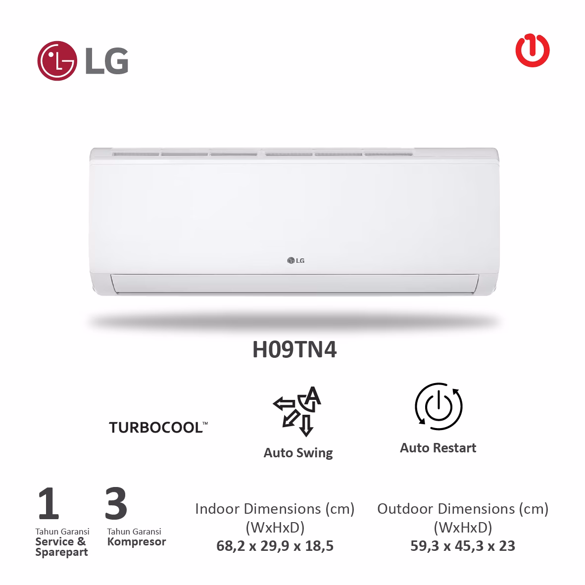 LG H09TN4 AC Standart New Hercules R32 1PK