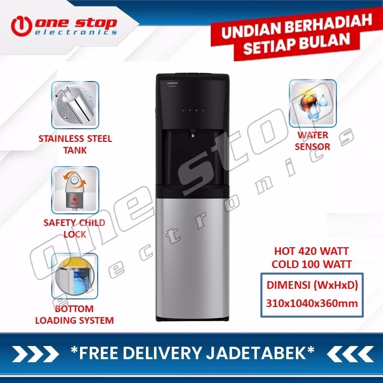 HITACHI HWD-B50000 Dispenser Bottom Loading