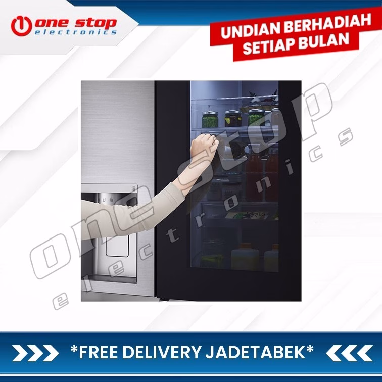 LG GC-X257CSEW Kulkas Side by Side w/ UVnano Dispenser& InstaView 617L - Image 3