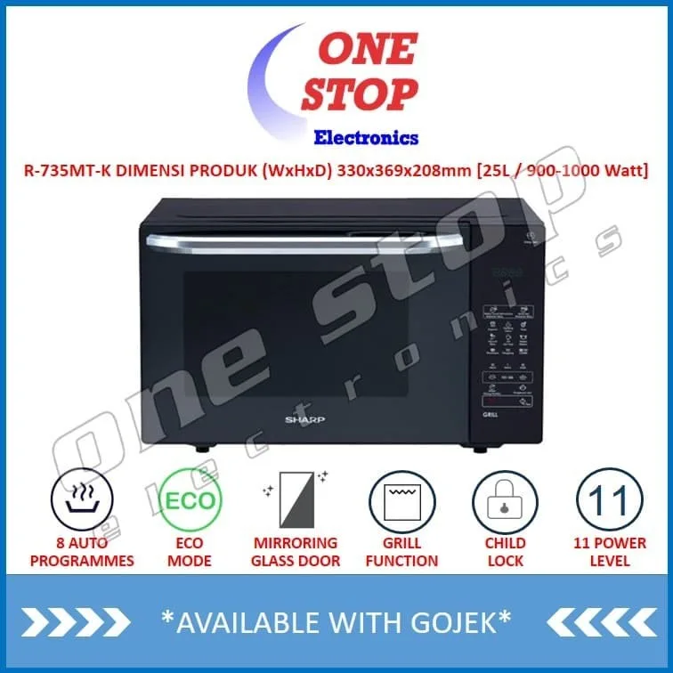 SHARP R-735MT(K) Microwave Oven 25 L