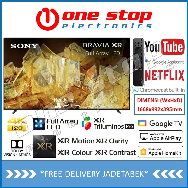 SONY BRAVIA XR 75X90L / X90L 4K HDR Full Array LED Google TV 75 Inch - Image 2