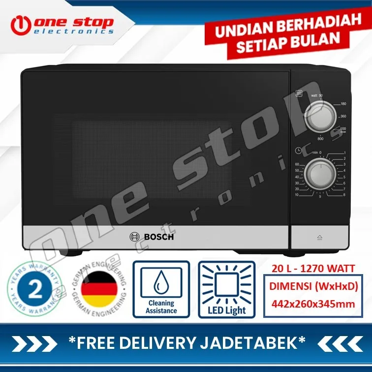 BOSCH FFL020MS2 Freestanding Microwave 20L 1270W