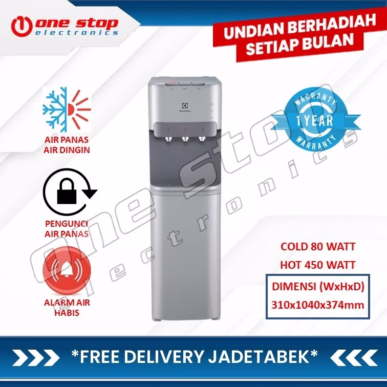 ELECTROLUX EDBMFDXSF Dispenser Elektrik Bottom Loading (Silver)