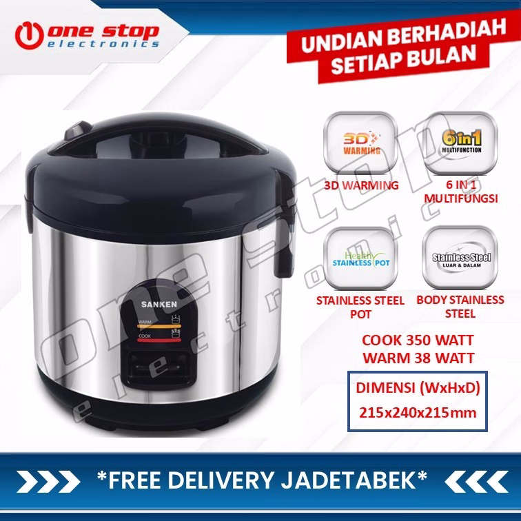 SANKEN SJ-130H RICE COOKER 1 Liter