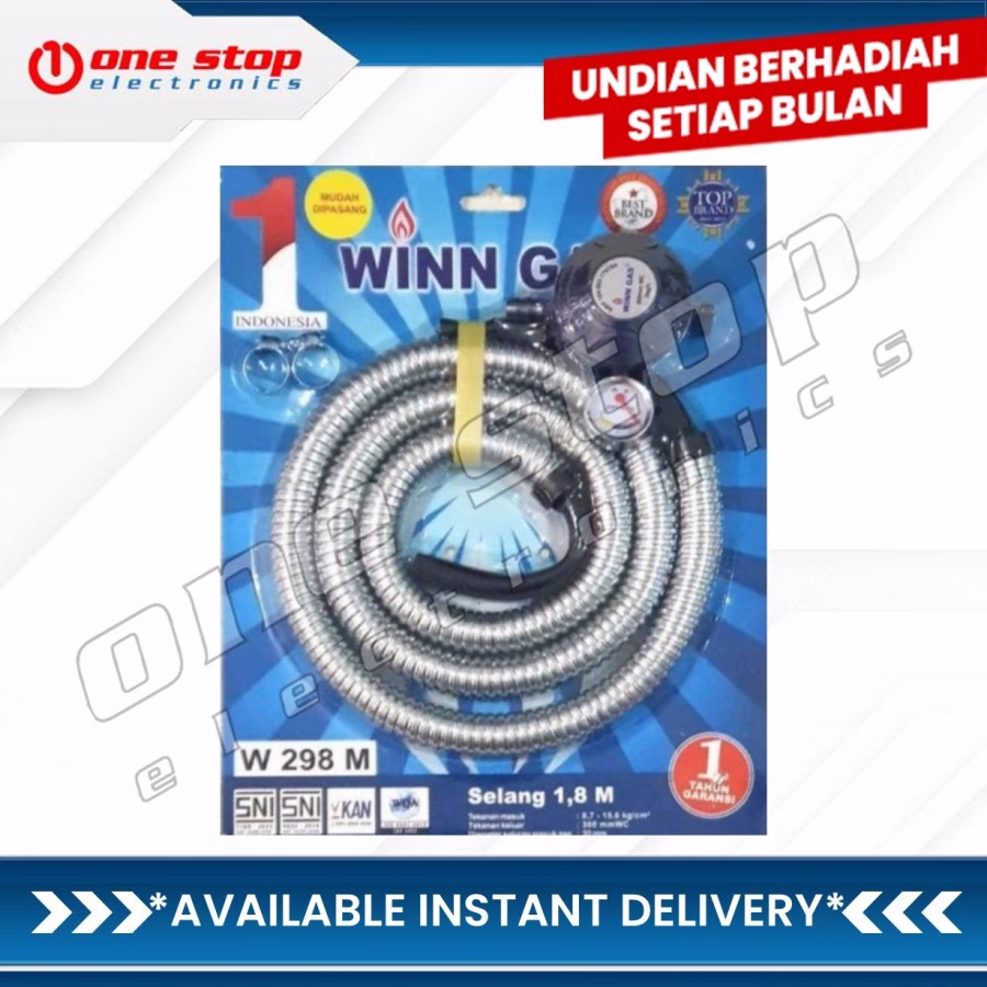 WINN GAS PSFRW-298-M / PSFRW298M / PSFR W 298 M Selang Gas + Regulator