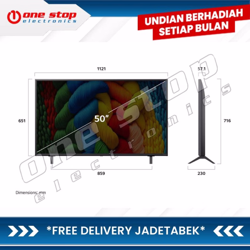 LG 50NANO80ASA 4K UHD NanoCell AI Smart TV 50 Inch - Image 2