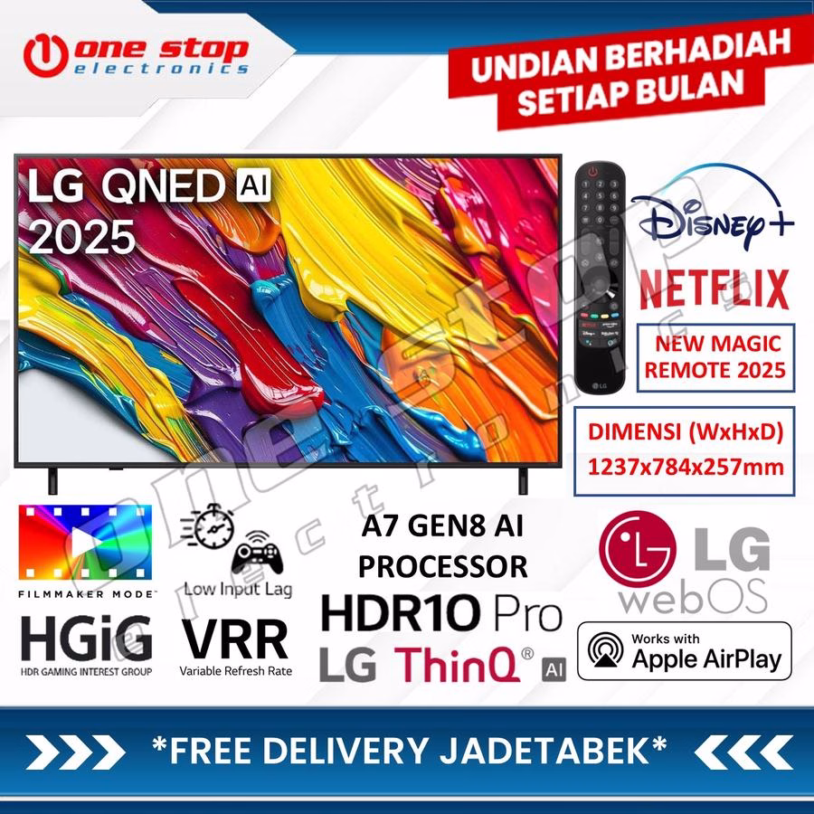 LG 55QNED82ASA 4K UHD QNED AI Smart TV 55 Inch