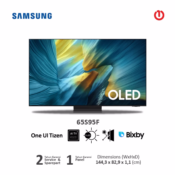 SAMSUNG 65S95F / S95F / QA65S95FAKXXD OLED 4K Vision AI Smart TV 65 Inch