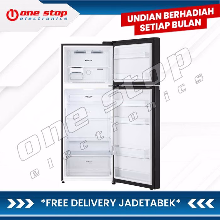 LG GN-B372PQFB Kulkas 2 Pintu Smart Inverter 410L / 375L - Image 2