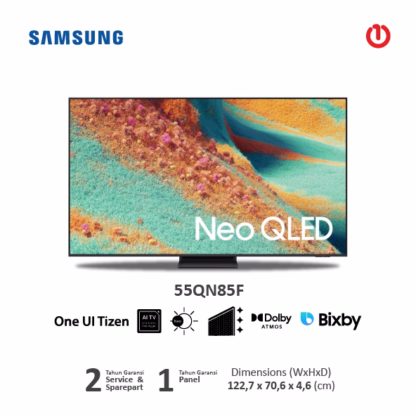 SAMSUNG 55QN85F Neo QLED 4K Vision AI Smart TV 55 Inch - QN85F / QN85FA / QA55QN85FA / QA55QN85FAKXXD