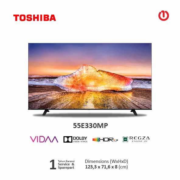 TOSHIBA 55E330MP / 55 E330MP Smart 4K UHD TV w/ Dolby Vision-Atmos 55 Inch
