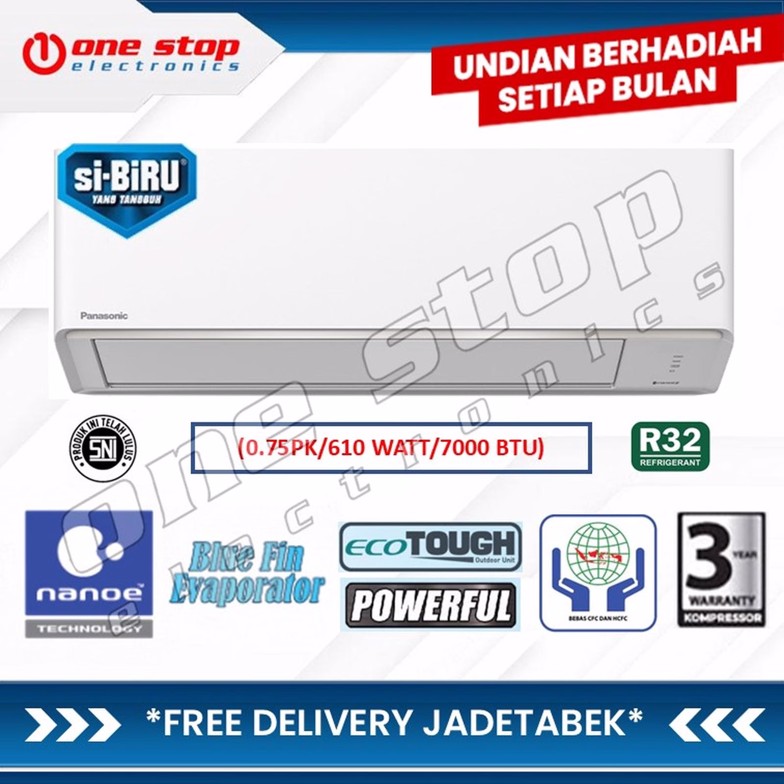 PANASONIC CS/CU-PN7AKJ AC Split Deluxe Standard Si-BiRu Nanoe-X 0.75PK