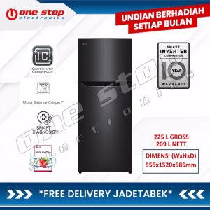 LG GN-B222SQIF Kulkas 2 Pintu 225L