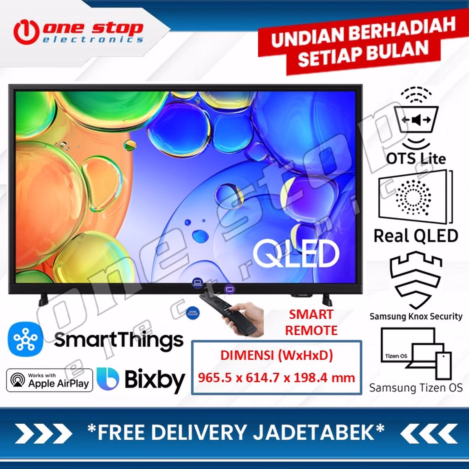 SAMSUNG 43Q5F QLED FULL HD Smart TV 43 Inch - Q5F / 43Q5 / QA43Q5F / QA43Q5FAAKXXD