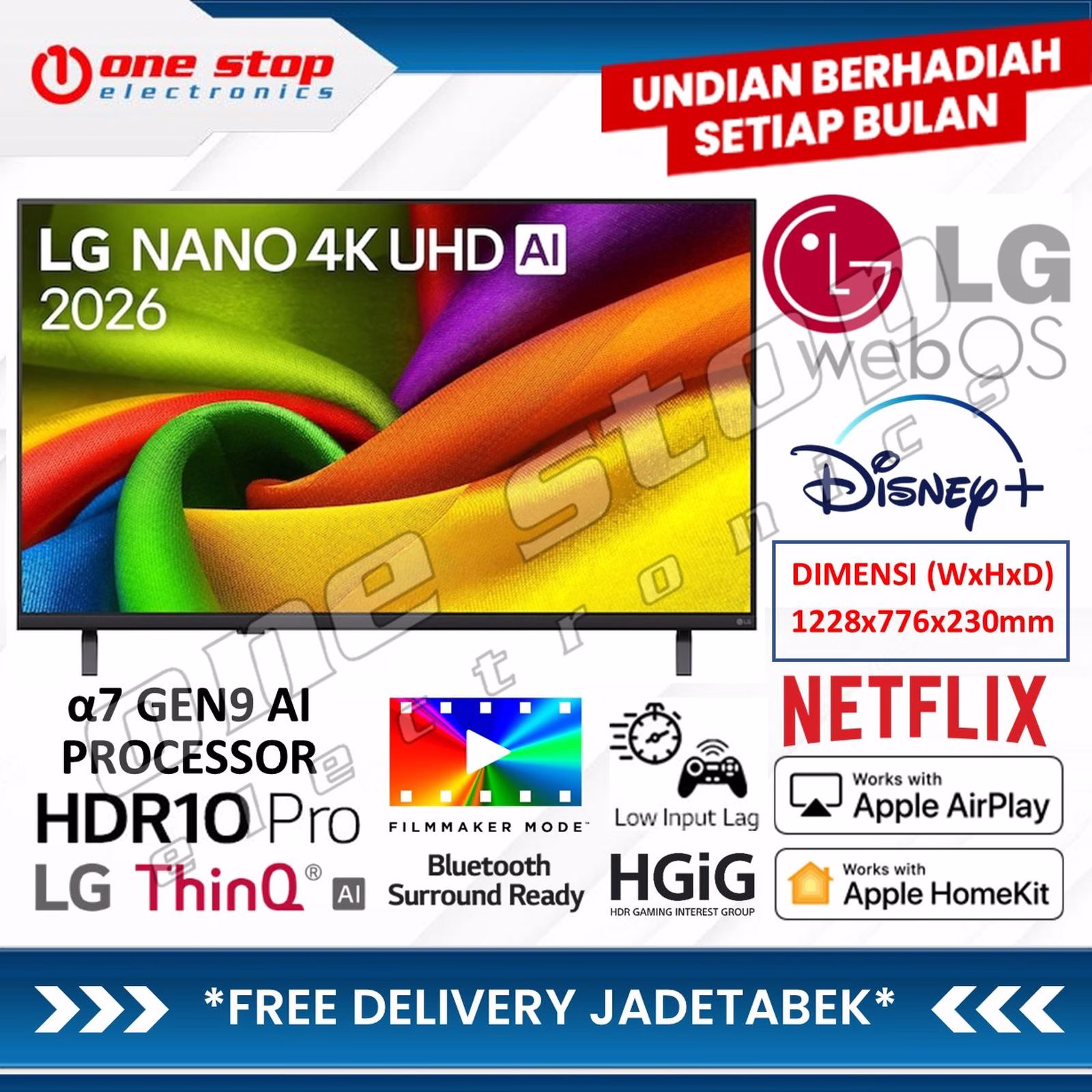LG 55NU850BPSA NANO 4K UHD AI Smart TV 55 Inch