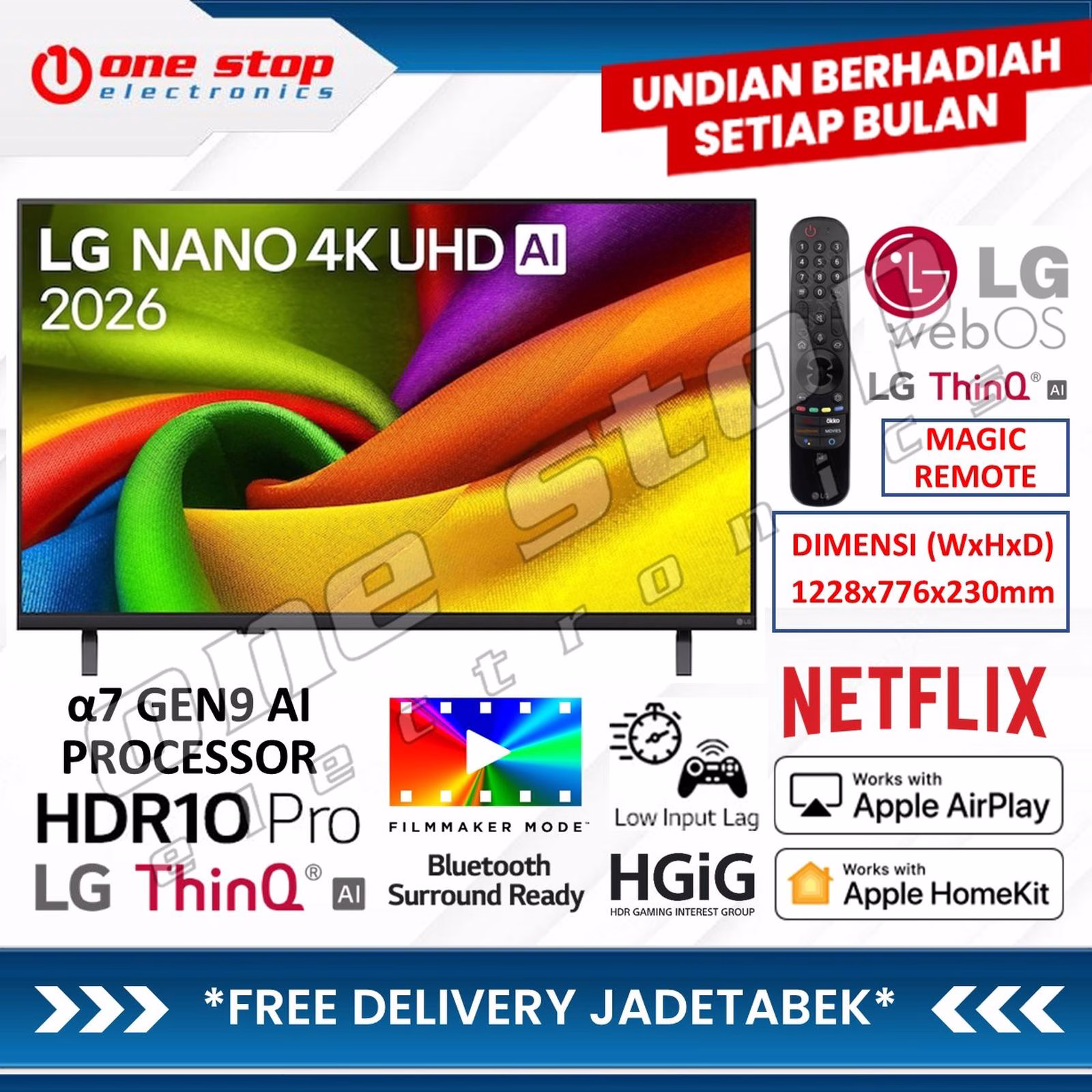LG 55NU850BPSA NANO 4K UHD AI Smart TV 55 Inch