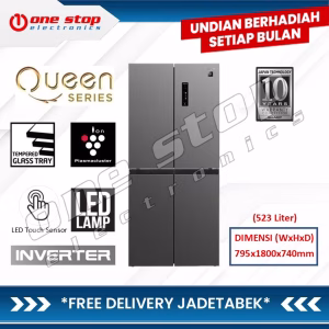 SHARP SJ-IF60PM-DS Kulkas Multi Door 4 Pintu Inverter Plasmacluster 523L