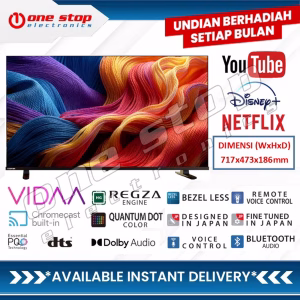 TOSHIBA 32V37SP QLED HD Smart TV 32 Inch - Dolby Audio